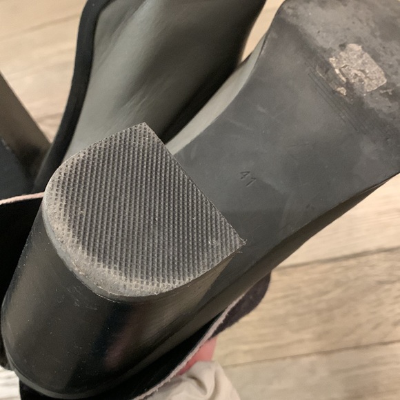 Sol Sana Calf Haired Leather Heeled Mules/Clogs - Picture 7 of 12